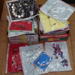 A large quantity of modern costume necklaces