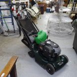 A Hayter Harrier 41 self propelled petrol rotary lawn mower