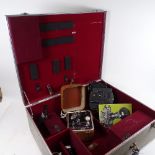 A Vintage Bolex Paillard EL 16mm Movie Camera, various accessories and User manual, in hardshell