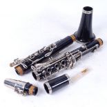 A Vintage Buffet Crampon & Co black lacquered 5-section clarinet, in fitted hardshell case