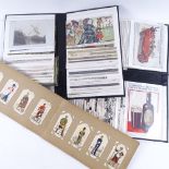 2 albums of advertising and topographical postcards, and a Carreras slip-in cigarette card album (