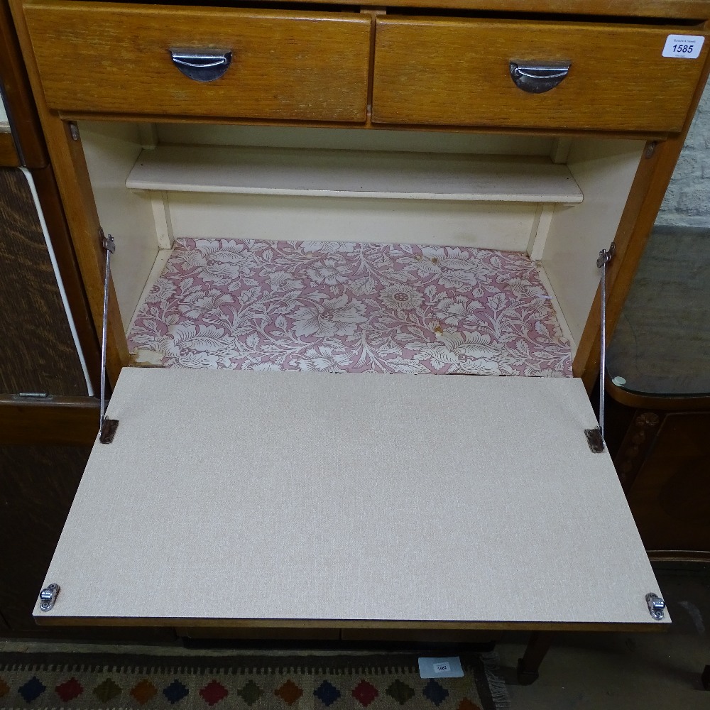 A Vintage mid-century maid saver cabinet, W75cm, H178c, D41cm - Image 2 of 2