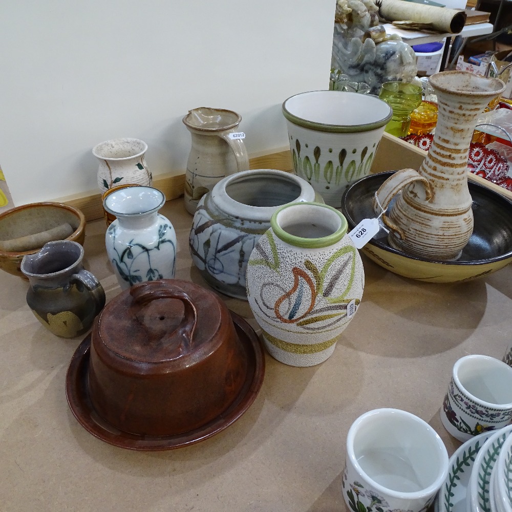 Various Studio pottery, including Whitstable Potter's bowl, Carenza ...