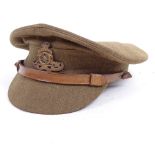 A Second World War Army cap, size 7.5