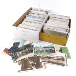 2 boxfuls of Vintage topographical and greetings postcards