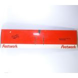 FORMULA 1 MOTOR RACING INTEREST - a Footwork carbon fibre nose fin, signed in pen by Derek