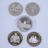 5 silver proof coins