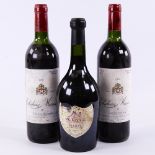 2 Bottles of 1991 Chateau Musar, Gaston Hochar and a bottle of 1999 Mas de Lavail, Maury, (3).