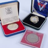 3 commemorative coins, including 2 silver (3)