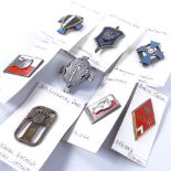 A group of Polish military enamel badges (8) All in very good condition