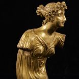 A 19th century gilt-bronze Classical figure of a woman, unsigned, height 13cm Gilding is lightly