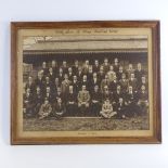 RAILWAY INTEREST - photograph of the GWR Loco K Shop Welding Gang, October 1924, framed, overall