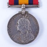 A Queen's South Africa medal awarded to 8340 Pte W Rolfe Manchester Regiment, ghost dates