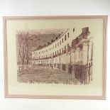 ROBERT TAVERNER (1920-2004), Lithograph, Regency Houses (no. 7), signed in pencil, no. 20/20,