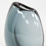 VICKE LINDSTRAND FOR KOSTA, SWEDEN, a "Dark Magic" vase in Twilight Blue, marked to base LH 1606,
