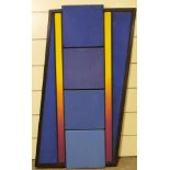 DOUGLAS EARLE, BRITISH, "Bolt from the Blue" construct study circa 1980s', oil on canvas laid on