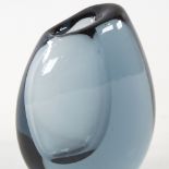 VICKE LINDSTRAND FOR KOSTA, SWEDEN, small "Dark Magic" vase in Twilight Blue, marked to base LH