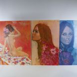 MICHAEL JOHNSON, 2 1960s' kitsch prints, Prints for Pleasure series "Think Amber, Think Indigio" and