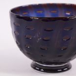 EDWARD HALD (1883-1980) FOR ORREFORS, SWEDEN, a "Slip Graal" glass bowl, originally designed 1949,