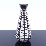 INGRID ATTERBERG FOR UPPSALA EKEBY, SWEDEN, ceramic "Pronto" vase designed 1958, pattern nr 2346,