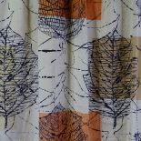 LUCIENNE DAY FOR HEALS, a "Linden" pattern fabric / curtain panel circa 1960, length 140cm x 107