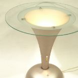 ARTLIGHT COMPANY, a 1950s' "Artlite" illuminating coffee table, with anodised aluminium base and