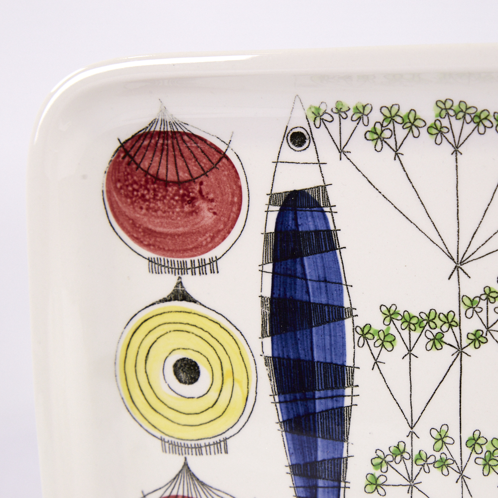 MARRIANNE WESTMAN FOR RORSTRAND, SWEDEN, "Picknick" design large serving dish, length 42cm. Good - Image 3 of 4