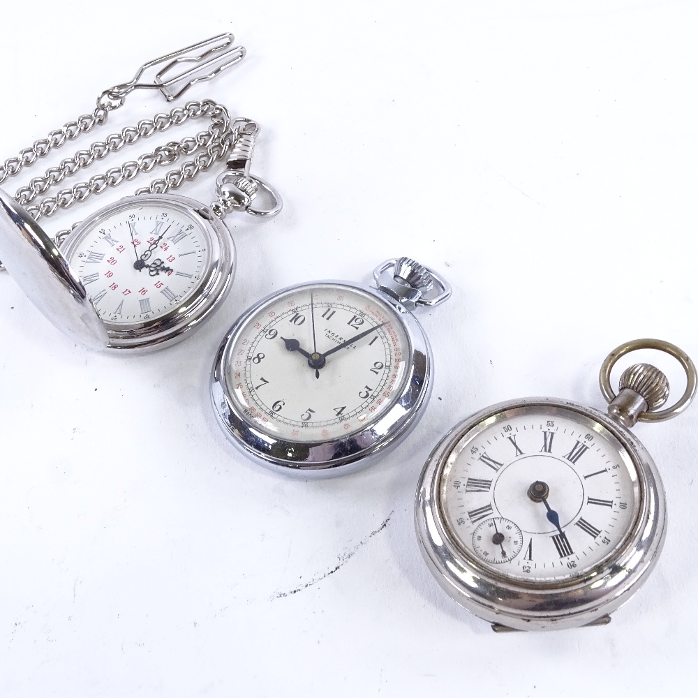 Various pocket watches and lighters, including Goliath timepiece (8) Only Goliath, Smiths Empire and - Image 2 of 5