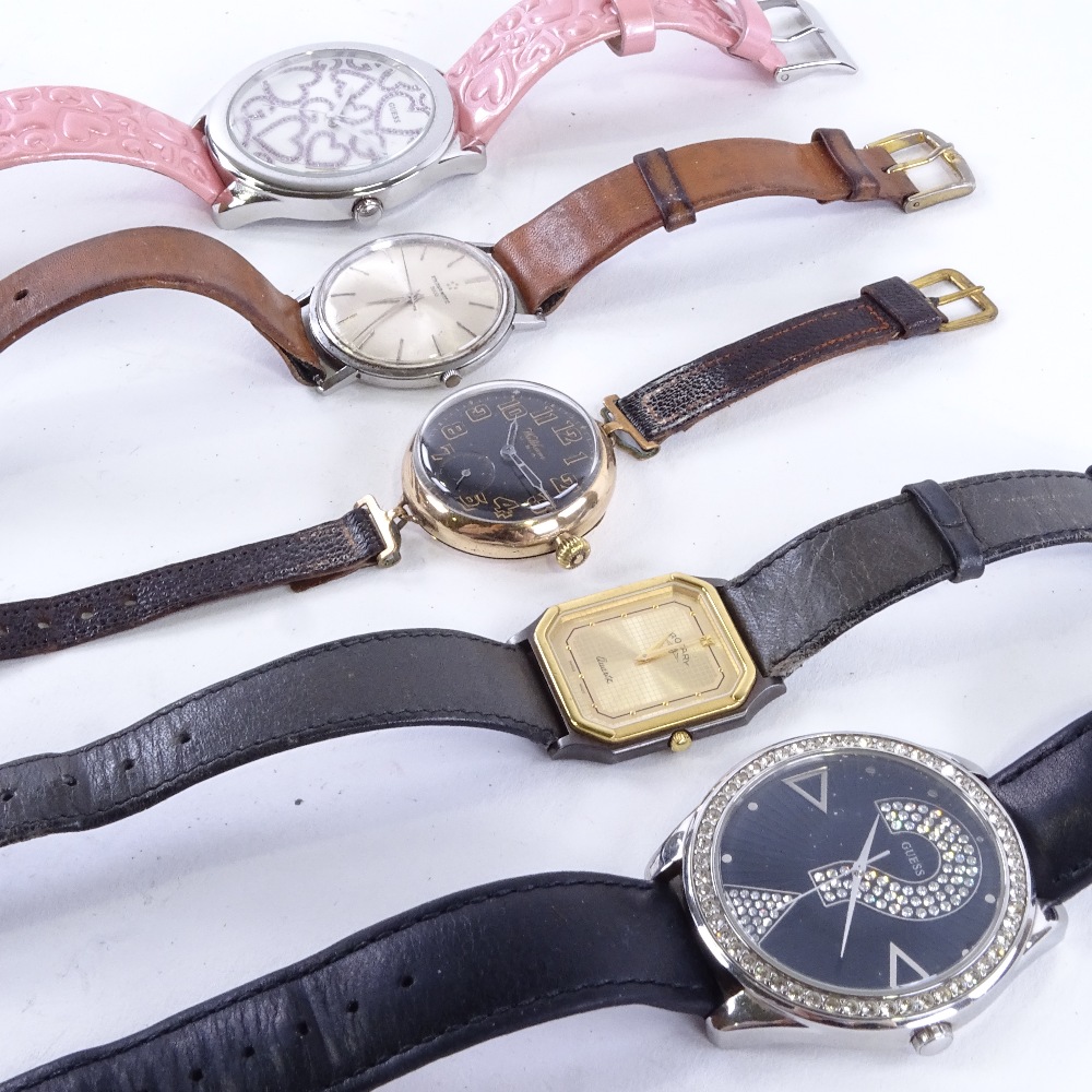 Various wristwatches, including Eterna-Matic 3000, gold-filled Waltham wristwatch, Guess etc (12) - Image 3 of 5