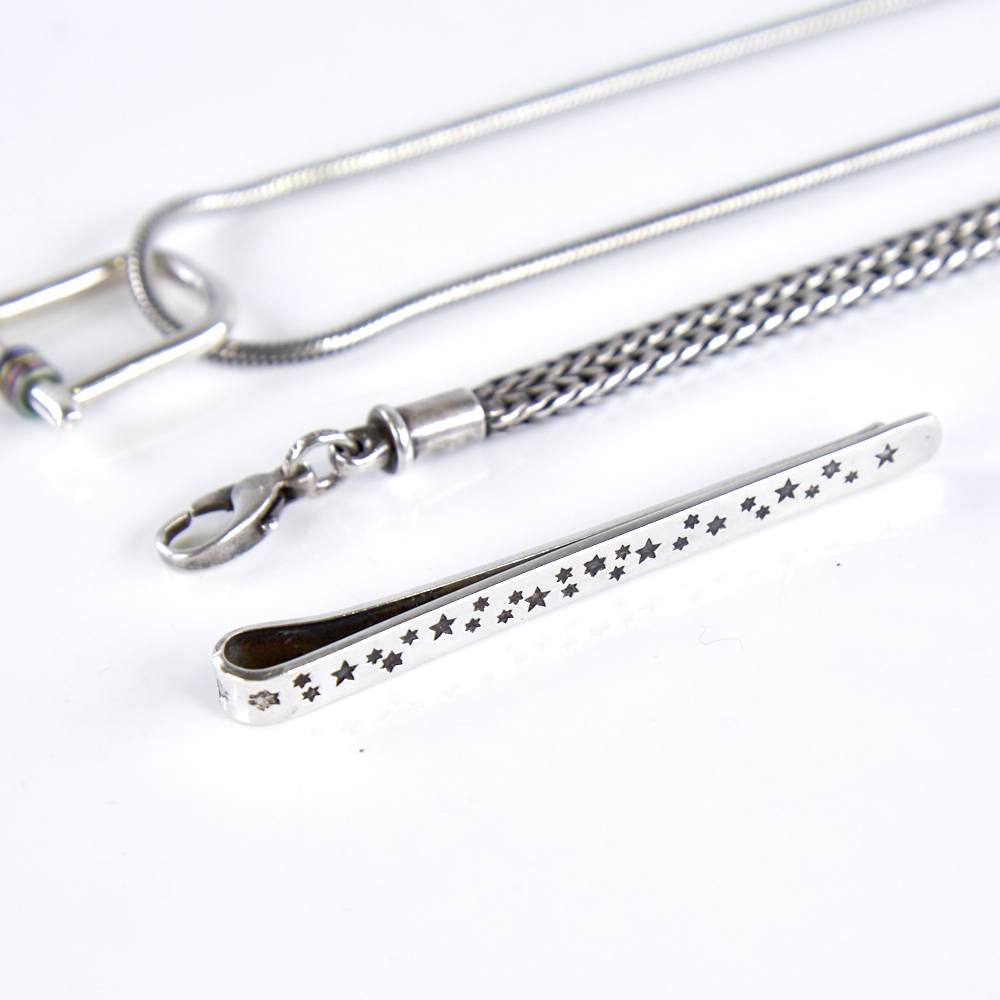 Various Danish sterling silver jewellery, including pendant necklace, tie clip, bracelet and a - Image 4 of 4