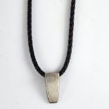 GEORG JENSEN - a Vintage Danish sterling silver Victory pendant necklace, designed by Ragner R