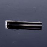 GEORG JENSEN - a mid-20th century Danish stylised sterling silver tie clip, plain form, model no.