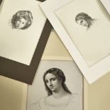A Marchettini (born 1800), 3 pencil drawings, after Old Master paintings, including Raphael (3) A