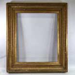 19th century gilt-gesso frame, rebate size 26" x 30" Tiny gesso chips and surface abrasions