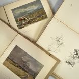 Lionel Edwards, My Hunting Sketchbook, 2 volumes, and My Scottish Sketchbook (3)