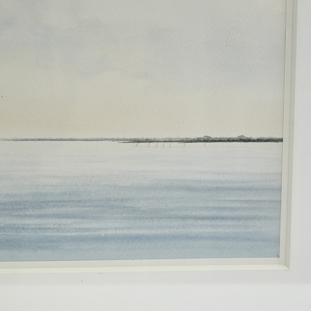 Arnoud Boering (born 1951), coloured etching, shore scene, signed in pencil 2004, image 15.5" x 22", - Image 3 of 8