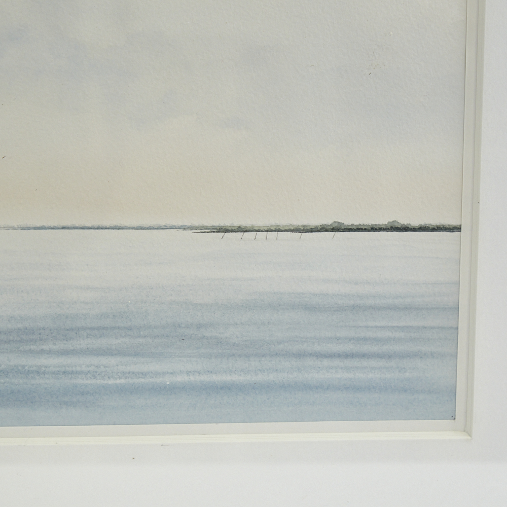 Arnoud Boering (born 1951), coloured etching, shore scene, signed in pencil 2004, image 15.5" x 22", - Image 4 of 8