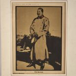 William Nicholson, lithograph, the Kaiser, published 1899, image 12.5" x 9", mounted Even paper