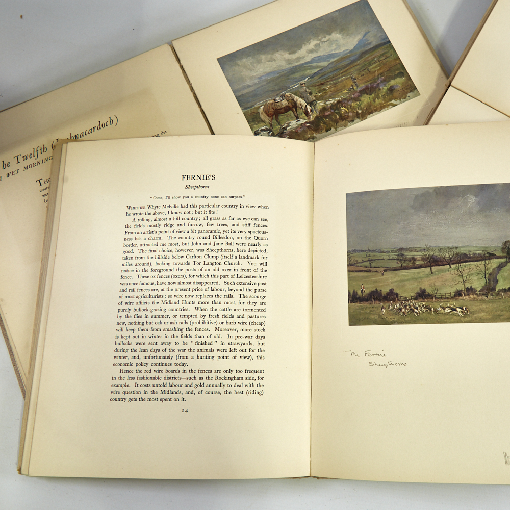 Lionel Edwards, My Hunting Sketchbook, 2 volumes, and My Scottish Sketchbook (3) - Image 2 of 4