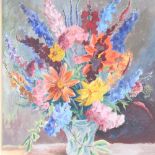 Margaret Niven, oil on paper, still life, 26cm x 22cm, framed