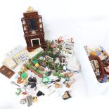 A quantity of doll's house furniture, accessories and furnishings (boxful)