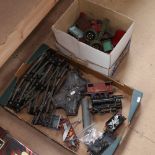 Various Vintage tinplate toys, including Hornby Meccano Type 50 locomotive train, Dinky Toys