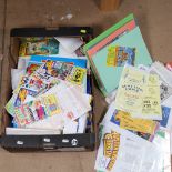 A box of ephemera relating to circuses