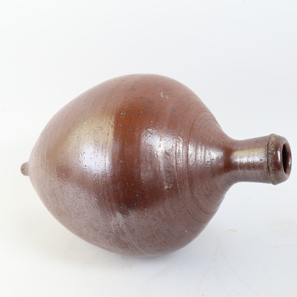 A large stoneware wine amphora, length 35cm