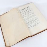 BREVAL, JOHN DURANT - a large 18th century leather-bound book, Remarks On Several Parts of Europe,