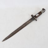 A First World War Period British 1907 pattern bayonet, blade length 29.5cm