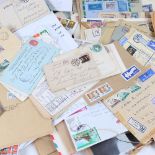 A collection of stamped envelopes from Poland, Canada and other countries