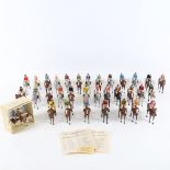 A Vintage full set of the Complete Range of Britains Racing Colours of Famous Owners lead jockey and