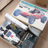 A Vintage radio-controlled model racing buggy rough-rider set, by Tamiya, 1:10 scale, boxed
