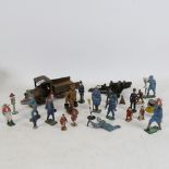 Vintage toy soldiers and vehicles, including Britains Ltd